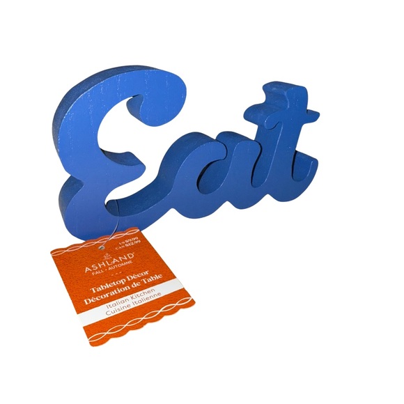 Ashland Navy 'Eat' Tabletop Sign - Picture 4 of 5